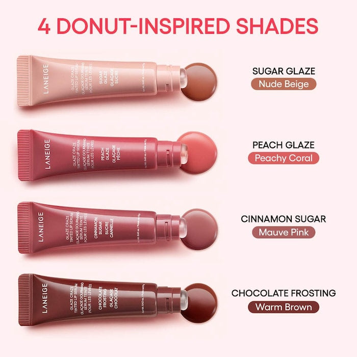 LANEIGE
Glaze Craze Tinted Polypeptide Lip Serum| CINNAMON SUGAR
- MAUVE PINK