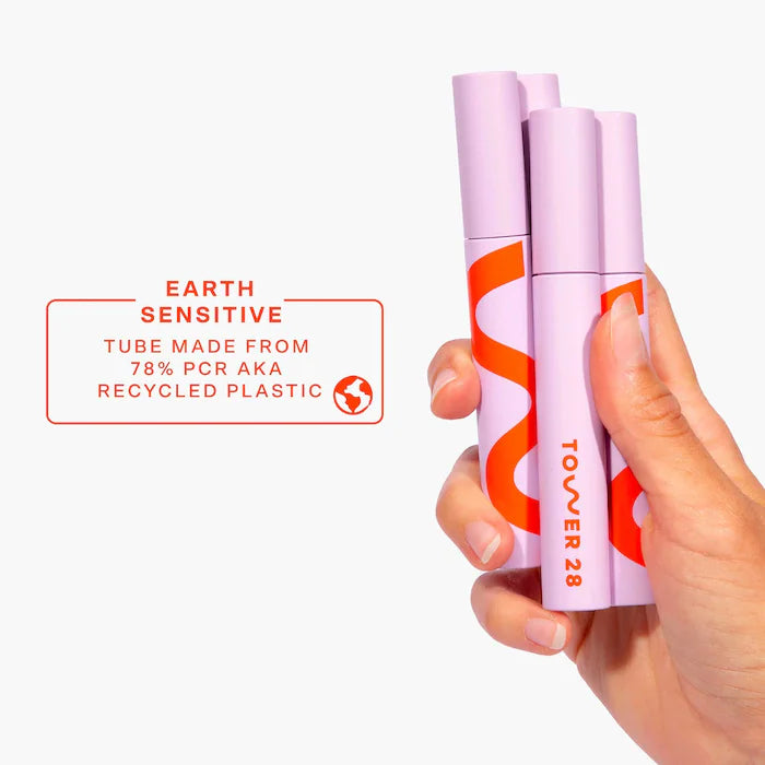 Tower 28 Beauty
MakeWaves Lengthening + Volumizing Mascara| Jet - Black