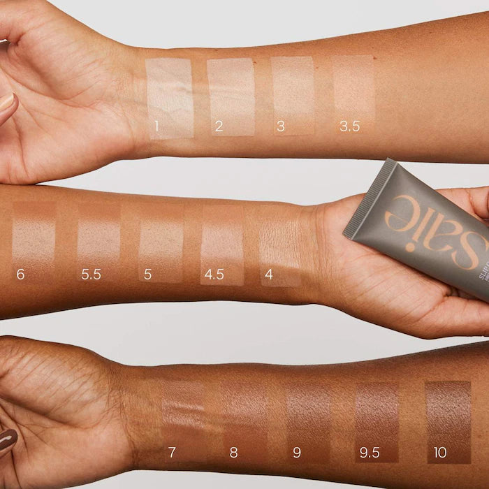 Saie
Slip Tint – Lightweight Tinted Moisturizer with Mineral Zinc SPF 35 and Hyaluronic Acid| Five + Half