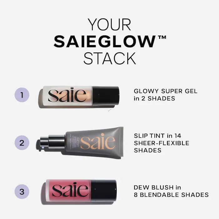 Saie
Slip Tint – Lightweight Tinted Moisturizer with Mineral Zinc SPF 35 and Hyaluronic Acid| One