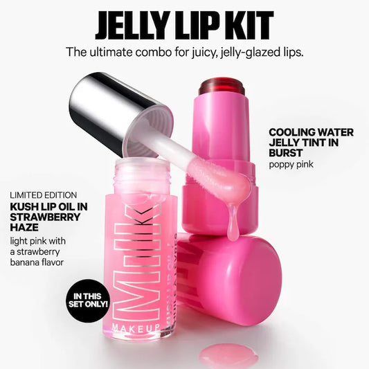 MILK MAKEUP
The Jelly Lip Kit: Lip + Cheek Stain & Lip Oil Duo