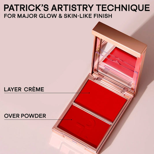 PATRICK TA
Major Headlines Double-Take Crème & Powder Blush Duo | She Left Me On Red