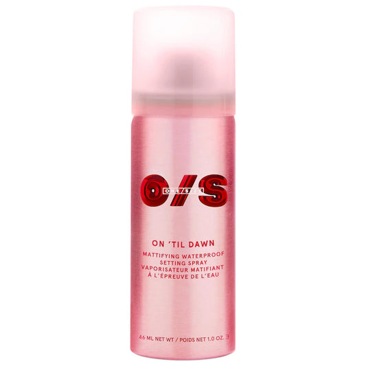 ONE/SIZE by Patrick Starrr 
Mini On 'Til Dawn Mattifying Waterproof Setting Spray