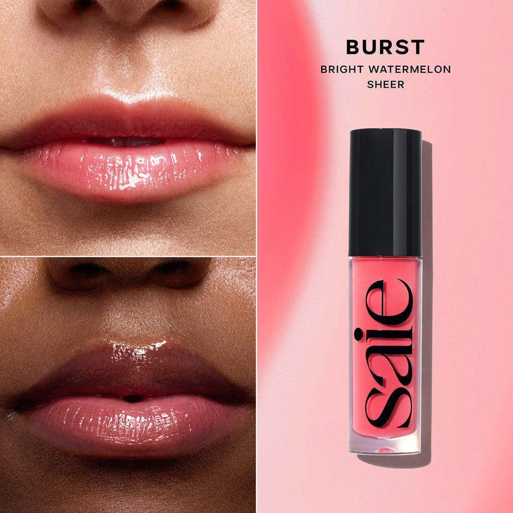 SAIE GLOSSYBOUNCE
HIGH-SHINE HYDRATING LIP GLOSS OIL|BURST