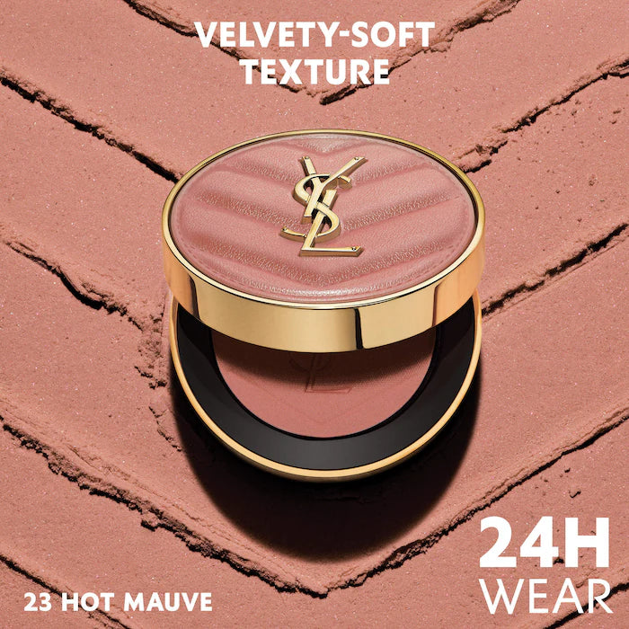 Yves Saint Laurent-
Make Me Blush 24H Buildable Powder Blush| 23 Hot Mauve