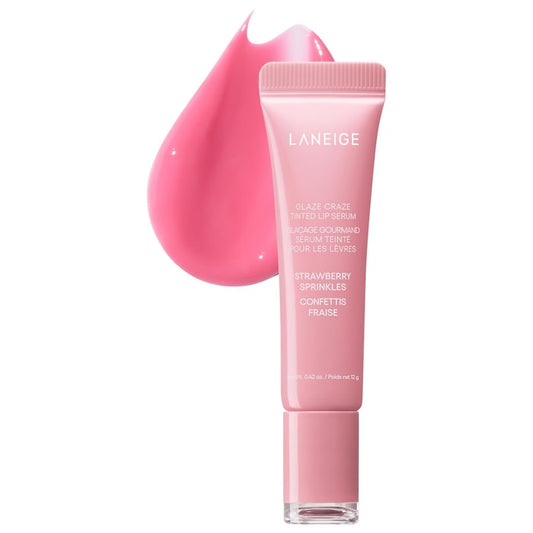 LANEIGE 
Glaze Craze Tinted Polypeptide Lip Serum| STRAWBERRY
SPRINKLES - COOL
PINK