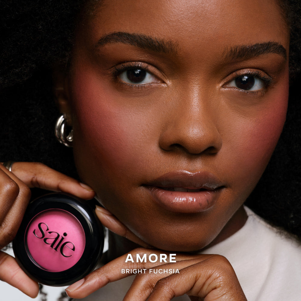 Saie SUPERSUEDE BAKED POWDER BLUSH|AMORE