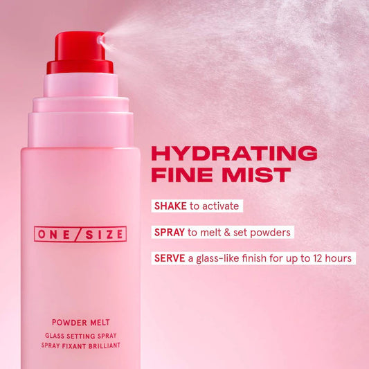 ONE/SIZE by Patrick Starrr 
Powder Melt Glass Setting Spray