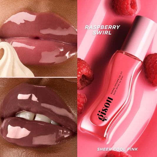 Gisou
Honey Infused Hydrating Lip Oil| RASPBERRY SWIRL