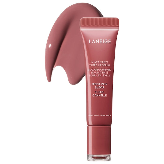 LANEIGE 
Glaze Craze Tinted Polypeptide Lip Serum| CINNAMON SUGAR
- MAUVE PINK
