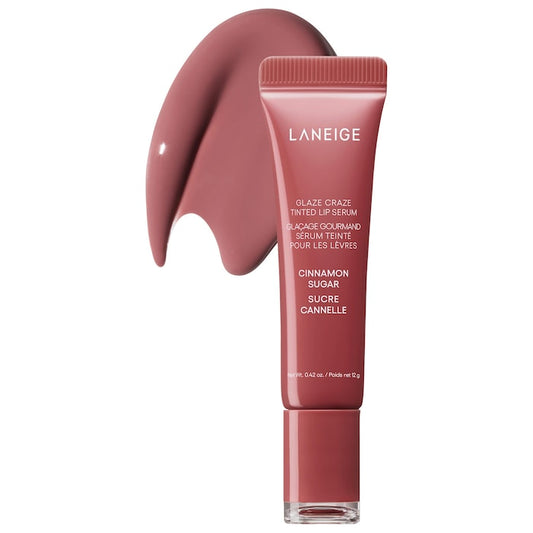LANEIGE 
Glaze Craze Tinted Polypeptide Lip Serum| CINNAMON SUGAR
- MAUVE PINK