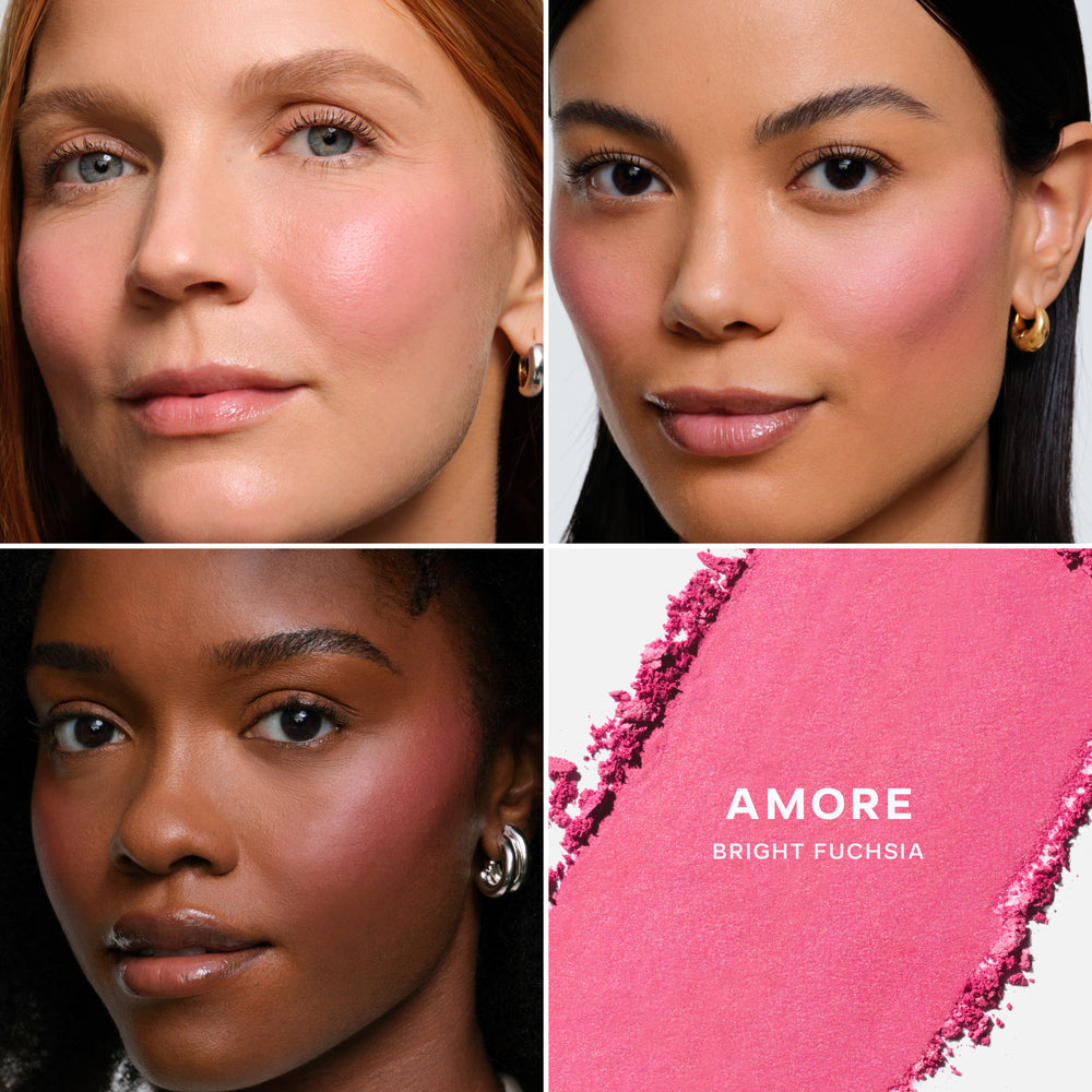 Saie SUPERSUEDE BAKED POWDER BLUSH|AMORE