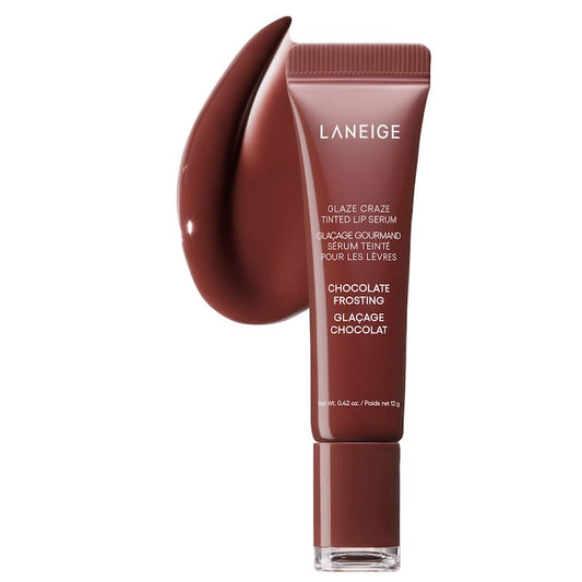 LANEIGE 
Glaze Craze Tinted Polypeptide Lip Serum| CHOCOLATE
FROSTING - WARM
BROWN