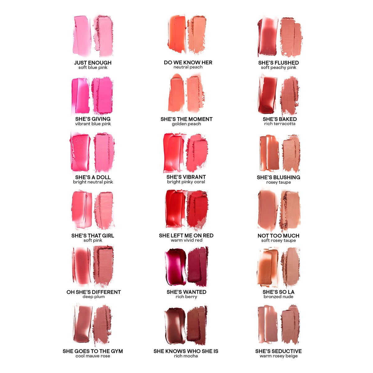 PATRICK TA 
Major Headlines Double-Take Crème & Powder Blush Duo |Not too much