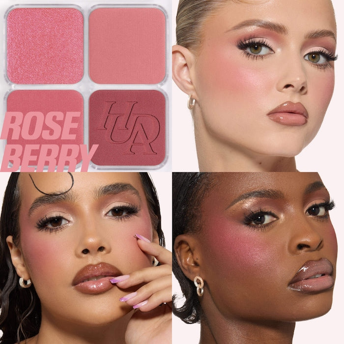HUDA BEAUTY 
Blush Filter Blurring Blushlighters Palette| Rose Berry