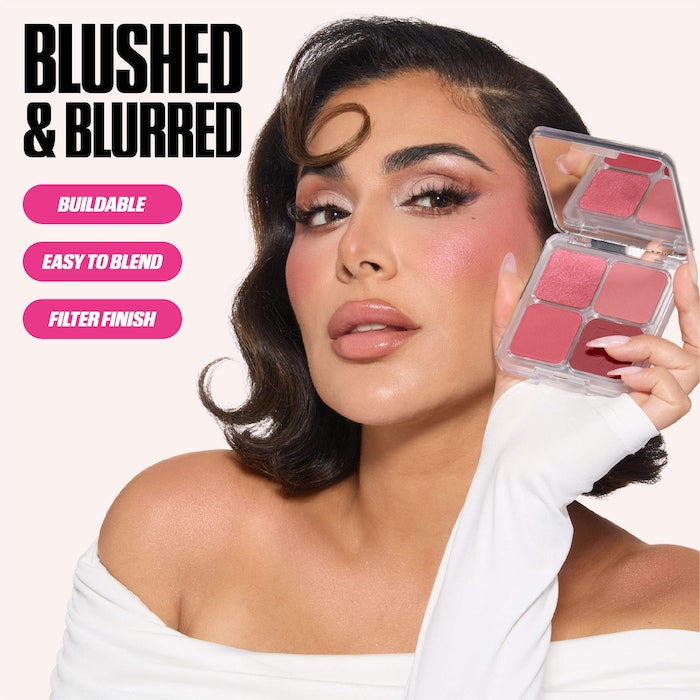 HUDA BEAUTY 
Blush Filter Blurring Blushlighters Palette| Rose Berry