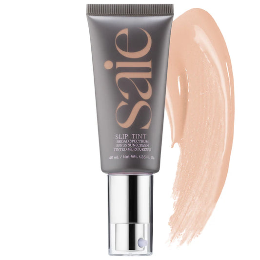Saie 
Slip Tint – Lightweight Tinted Moisturizer with Mineral Zinc SPF 35 and Hyaluronic Acid| Two