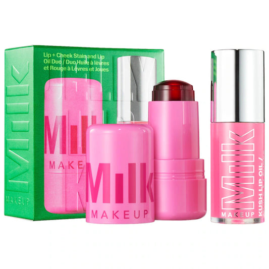 MILK MAKEUP 
The Jelly Lip Kit: Lip + Cheek Stain & Lip Oil Duo
