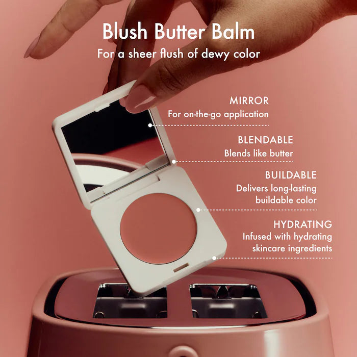 Summer Fridays 
Blush Butter Balm Hydrating Cream Blush with Peptides| Toasted Terracotta