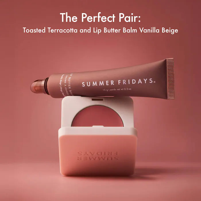 Summer Fridays 
Blush Butter Balm Hydrating Cream Blush with Peptides| Toasted Terracotta