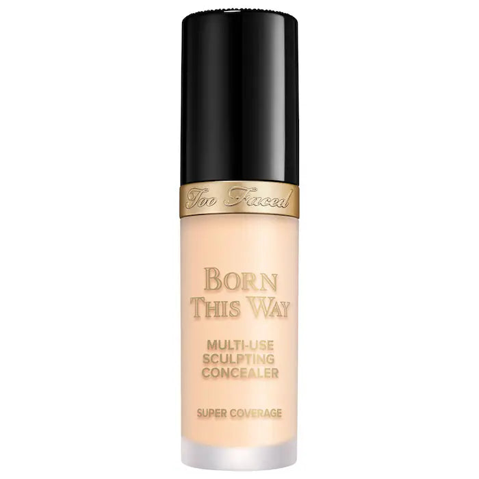 Too Faced 
Born This Way Super Coverage Multi-Use Concealer with Hyaluronic Acid| Snow
