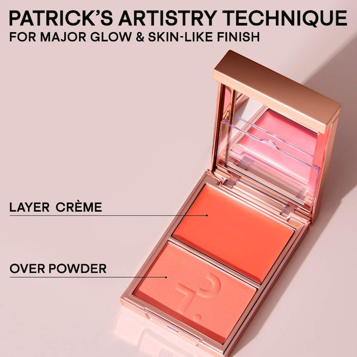 PATRICK TA 
Major Headlines Double-Take Crème & Powder Blush Duo | She's the Moment