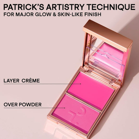 PATRICK TA 
Major Headlines Double-Take Crème & Powder Blush Duo | She's Giving