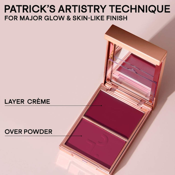 PATRICK TA 
Major Headlines Double-Take Crème & Powder Blush Duo | She's Wanted