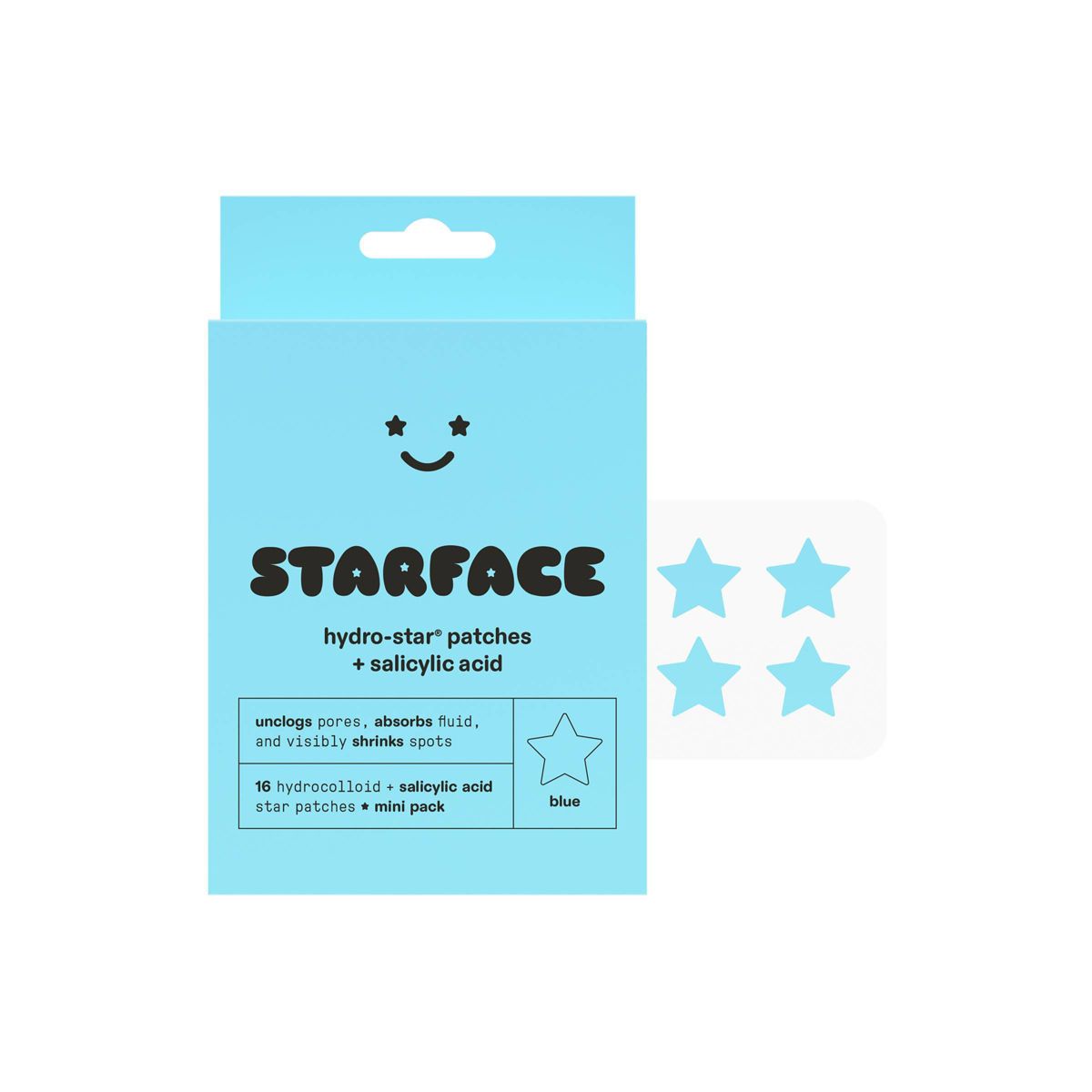 Starface Hydro-Star + Salicylic Acid Patches - Mini Pack - 16ct: Hypoallergenic, Vegan, For Acne-Prone Skin
