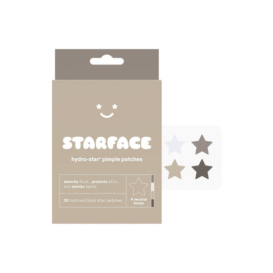 Starface Hydro-Star Earth Pimple Patches - 32ct: Vegan, Face Spot Treatment, Acne-Prone Skin