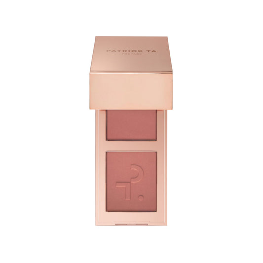 PATRICK TA 
Mini Major Headlines Double-Take Crème & Powder Blush Duo